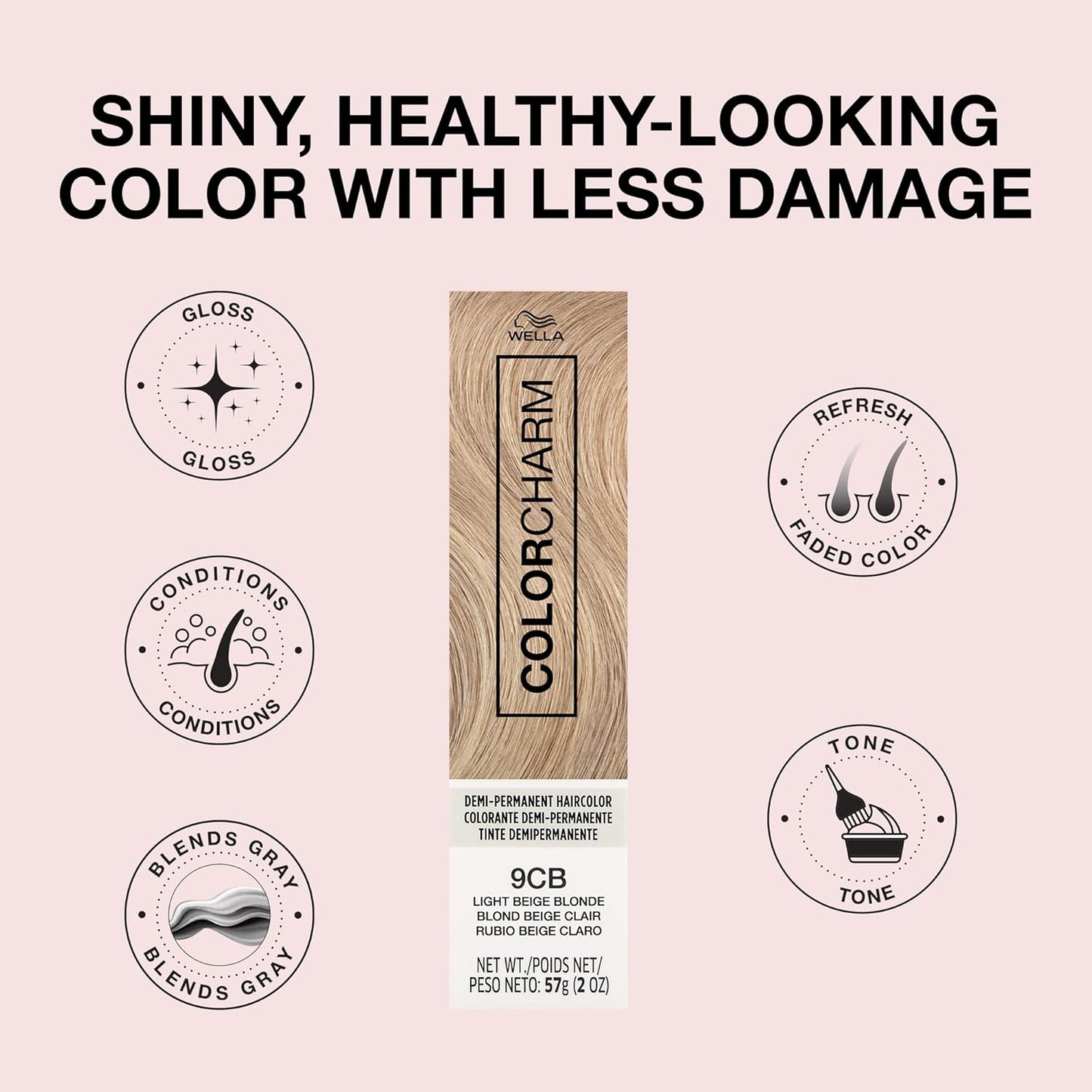 Demi Permanent Hair Color - Gloss & Tone for Vibrant Shine | 2 Fl Oz