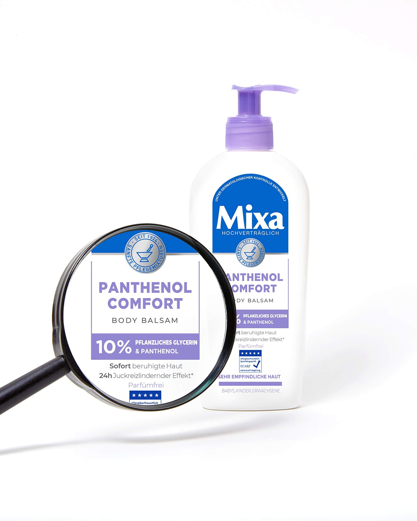 Mixa Panthenol Comfort Body Balm Itch Relief and Soothing Balm with Panthenol and Vegetable Glycerine for Sensitive Skin 250ml