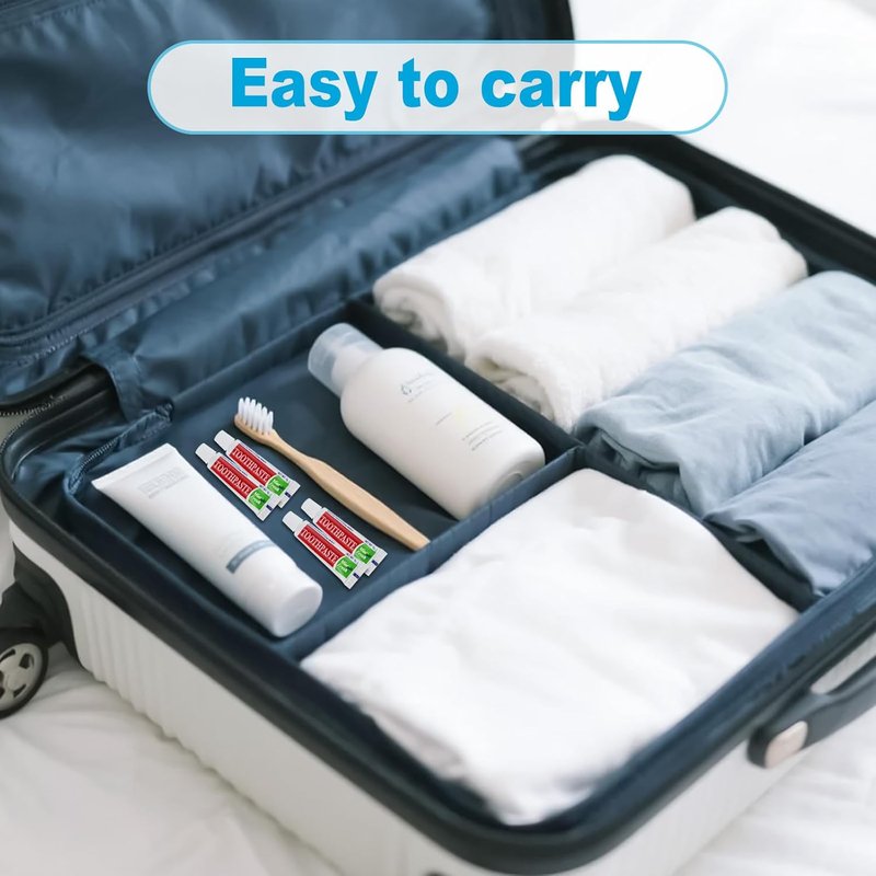 Travel Size Toothpaste - Mini Mint Disposable Tubes | 200 Count, 0.17 oz Each for Hotels, Camping, and Charities