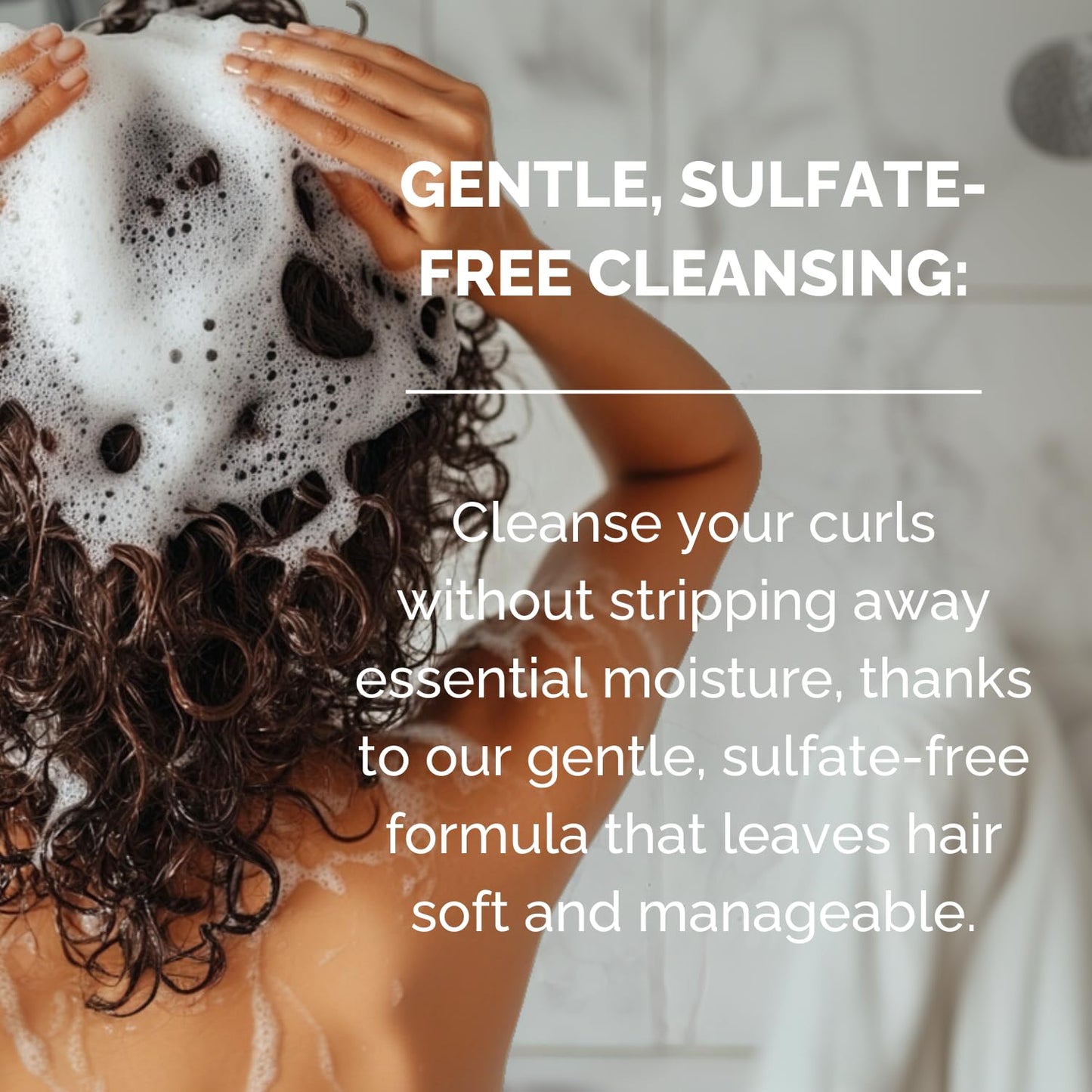 Just Nutritive Shampoo for Curly Hair Sulfate-Free, Hydrating, Frizz Control, Curl Enhancing, Natural Moisturizing Shampoo for Curly, Wavy, and Textured Hair with Aloe Vera & Coconut Oil - 16 Fl Oz.