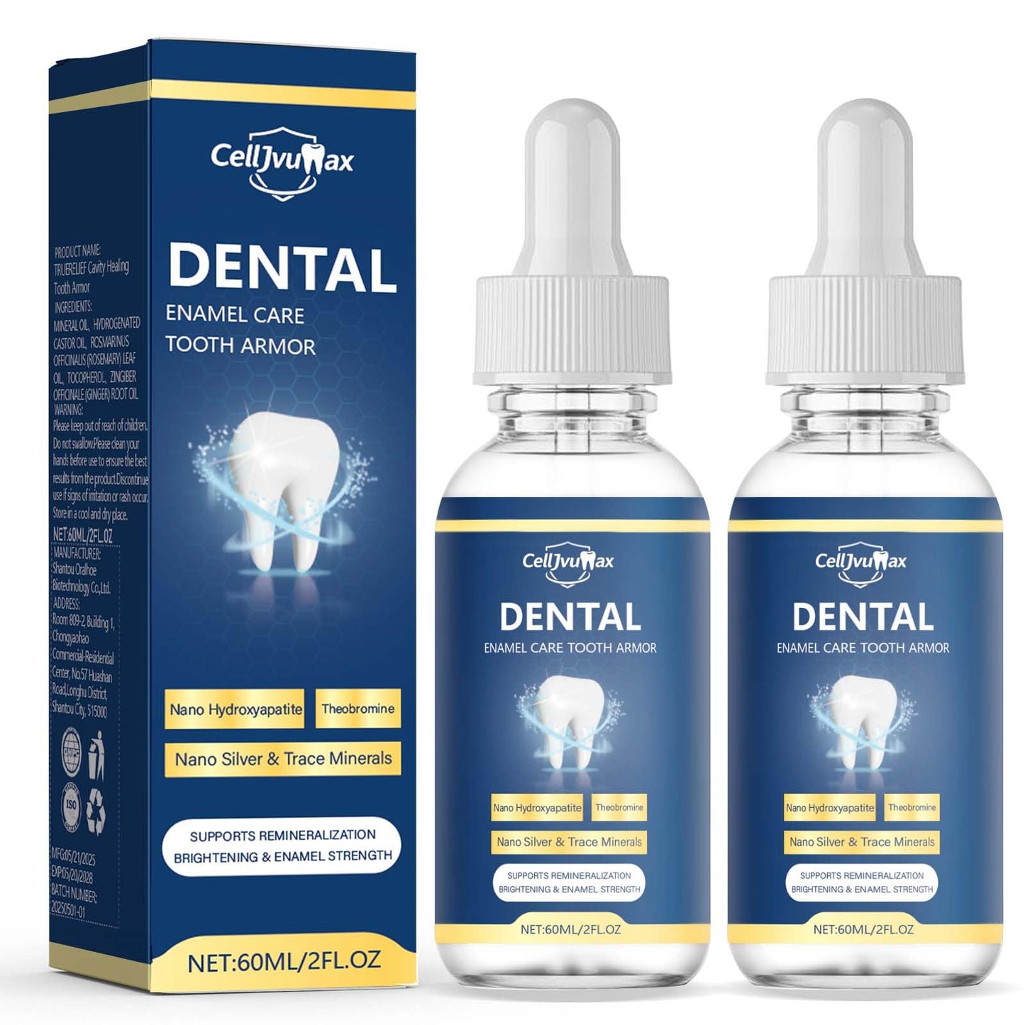 Cavity Healing Tooth Armor, Enamel Repair Liquid for Teeth Strengthening & Gum Care, Advanced Remineralization Treatment for Daily Dental Maintenance (2)