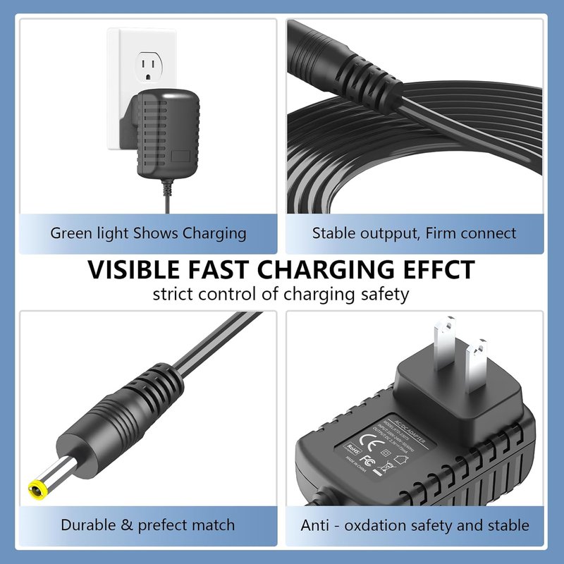 Braun Charger - 2.3V Power Cord for BT3000, BT3020, BT3021, BT3022, MGK Series | Durable & Reliable