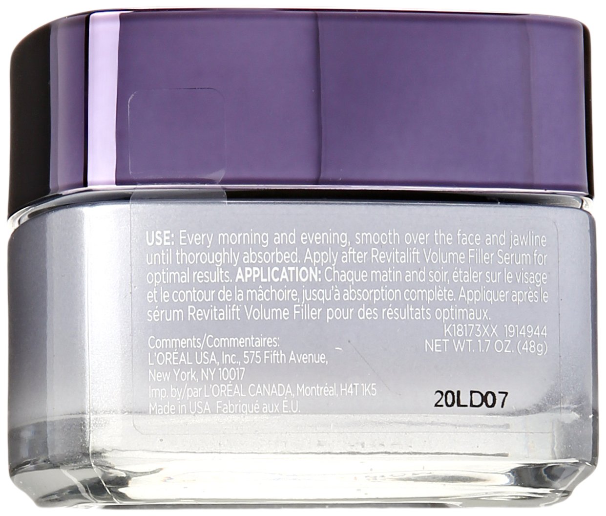 L’Oreal Paris RevitaLift Volume Filler Facial Moisturizer - Daily Hydration, 1.7 Oz (Pack of 2)