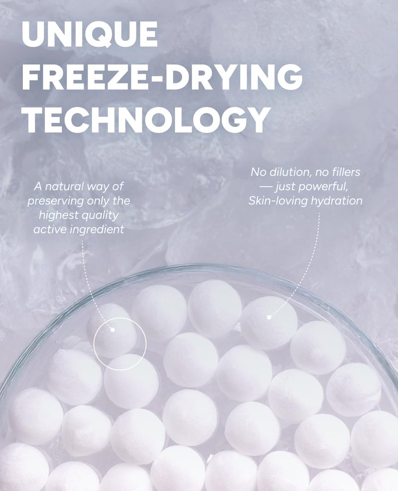 Healmize Pure Hyaluronic Melting Snowball Capsule (30ea) – 99.5% Pure Hyaluronic Acid – One Capsule Delivers 1.6 Bottles Worth of Serum Hydration – For Sensitive Skin, Freeze-Dried Format