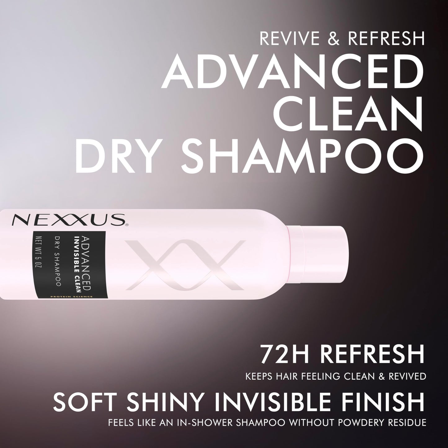Nexxus Styling Refreshing Dry Shampoo For Oily Hair Advanced Invisible Clean Dry Shampoo Powered by Flexx-Adapt Technology and Infused with a Protein Complex 5 oz