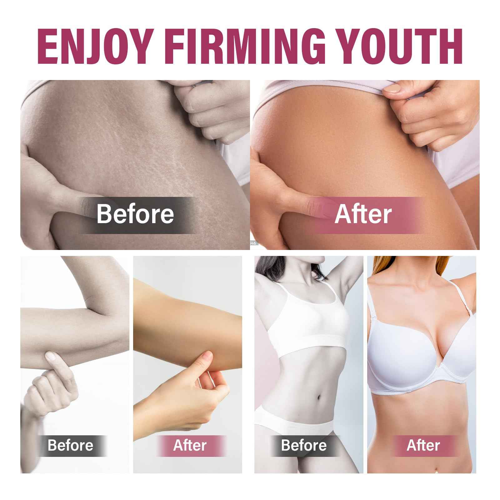 Luxury Body Firming Oil, Magi-c Body Firming Oil, Natural Camellia & Cactus Extract for Skin Tightening and Deep Moisture - Smooths, Firms, Hydrates - Natural Formula, 3.38 fl oz