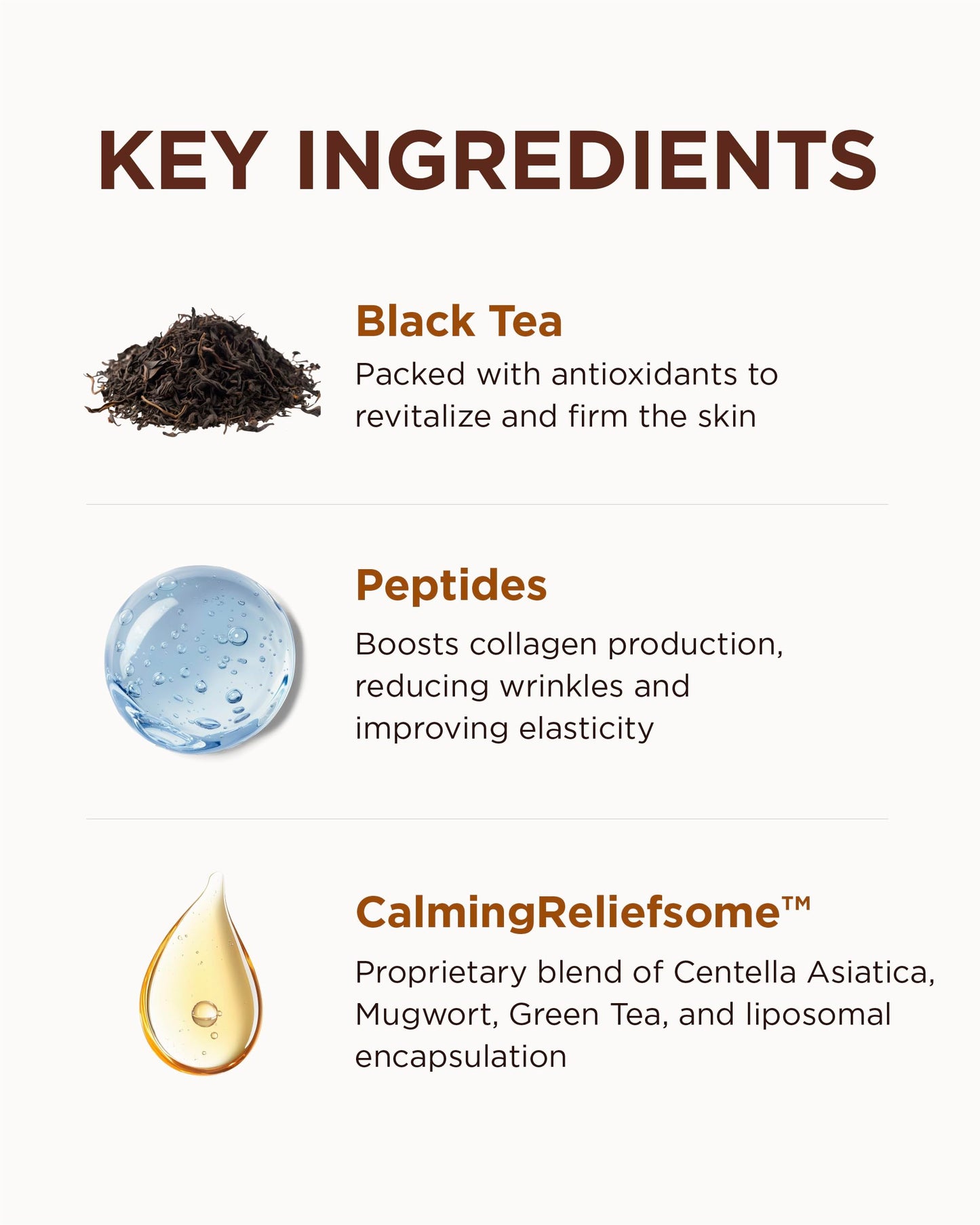 OURWHY Black Tea Regenerating Ampoule Serum (1.35fl oz) - Anti-Aging Serum for Firmness & Elasticity. With Black Tea, Peptides & CalmingReliefsome™ for Wrinkles & Hydration.