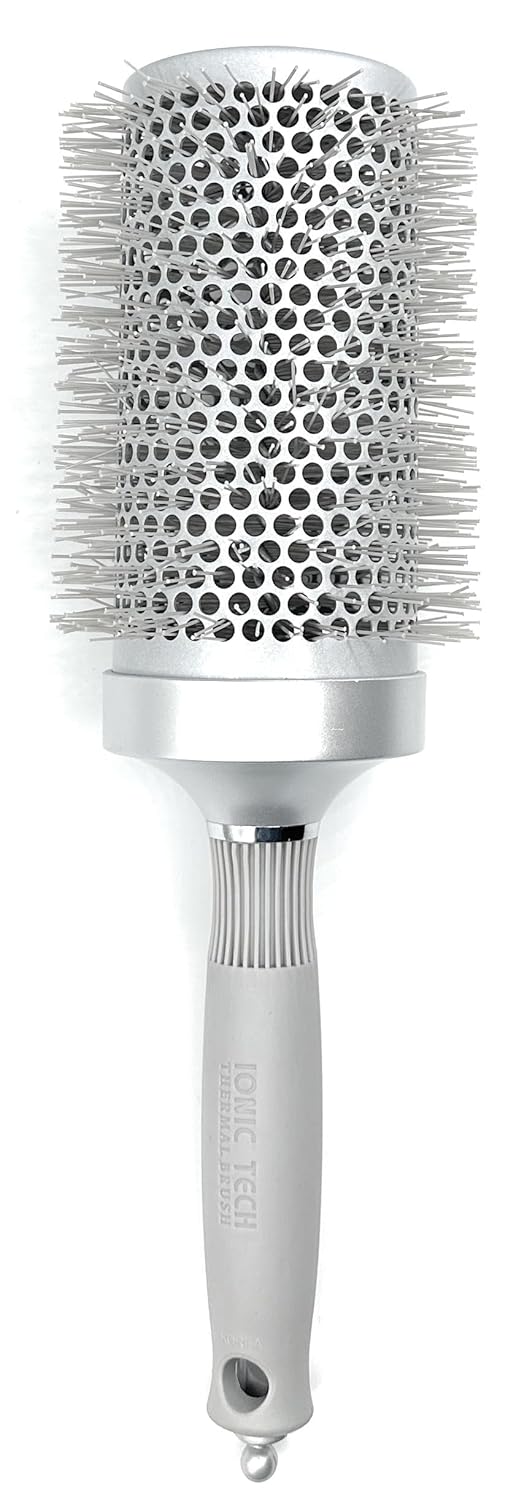 Long Barrel Ceramic Ionic Thermal Hair Brush - 3.75 Inch for Effortless Styling