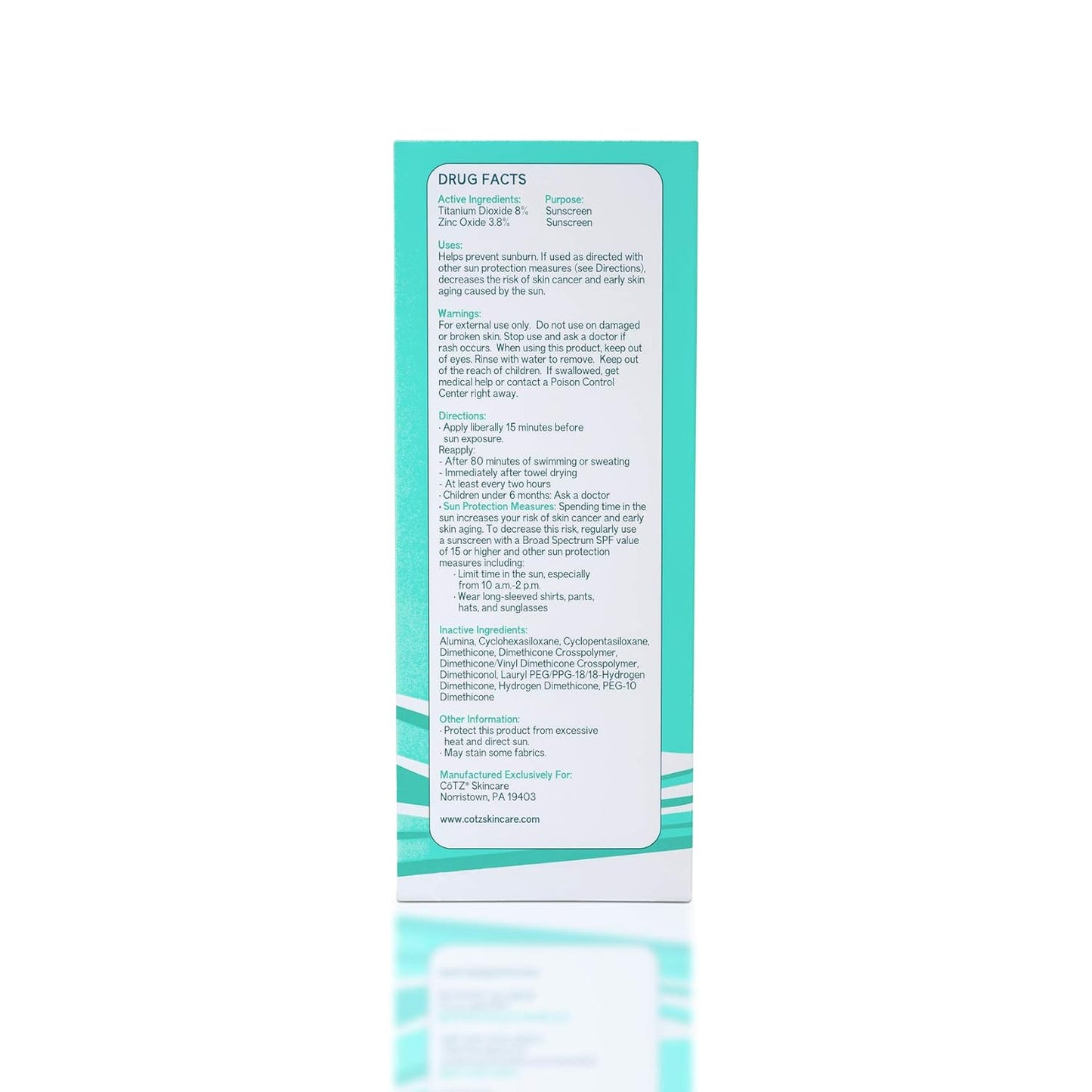 COTZ Face Prime & Protect Mineral Sunscreen - Broad Spectrum SPF 40 | Non-Tinted Facial Primer, 1.5 oz