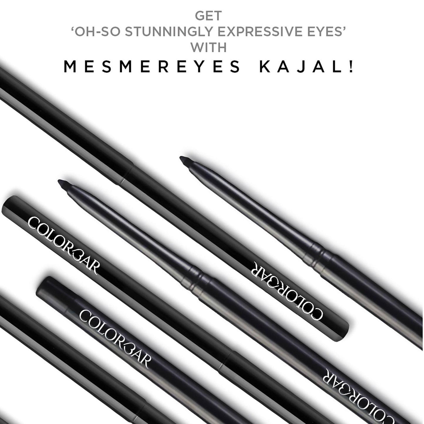 Colorbar Mesmer Eyeliner - Waterproof Black Eyeliner Pencil - Vibrant Make Up with Even Color Pay-Off - Soft and Creamy Texture - 0.01 oz