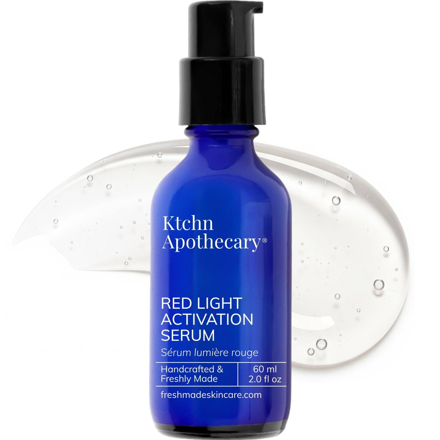 Red Light Serum for Face & Neck | 100% Clean Formula | Activation Serum Boosts LED Benefits, Smooth Wrinkles, Hydrate & Brighten | Matcha, Hyaluronic Acid, Orchid Stem Cells | 2x Bigger Bottle, 2 Oz