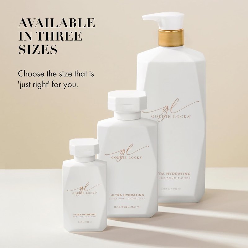 Ultra Hydrating Conditioner for Frizz & Split Ends - 3.4 fl oz | Sulfate-Free, Safe for Color-Treated Hair