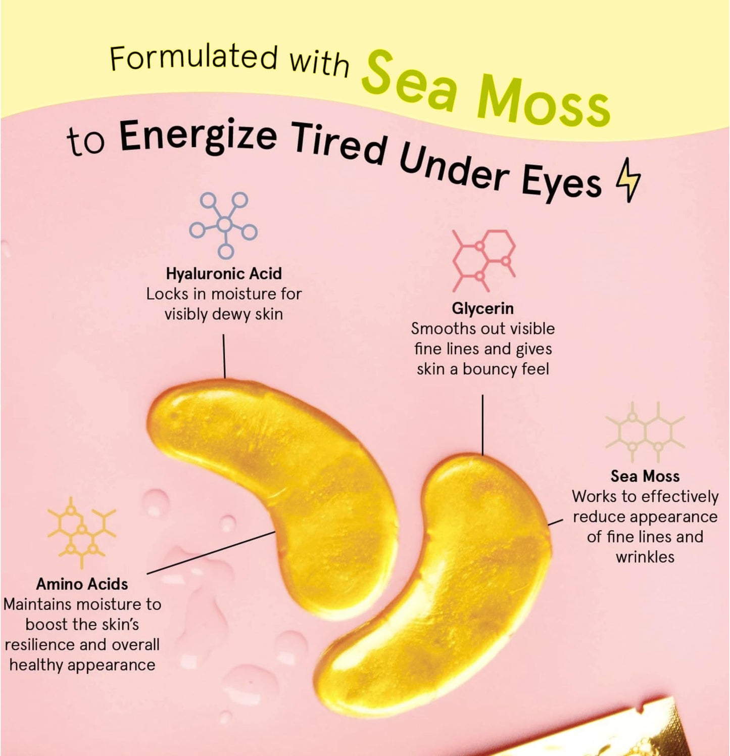 NXYL Under Eye Patches, Gold, 24 Pairs