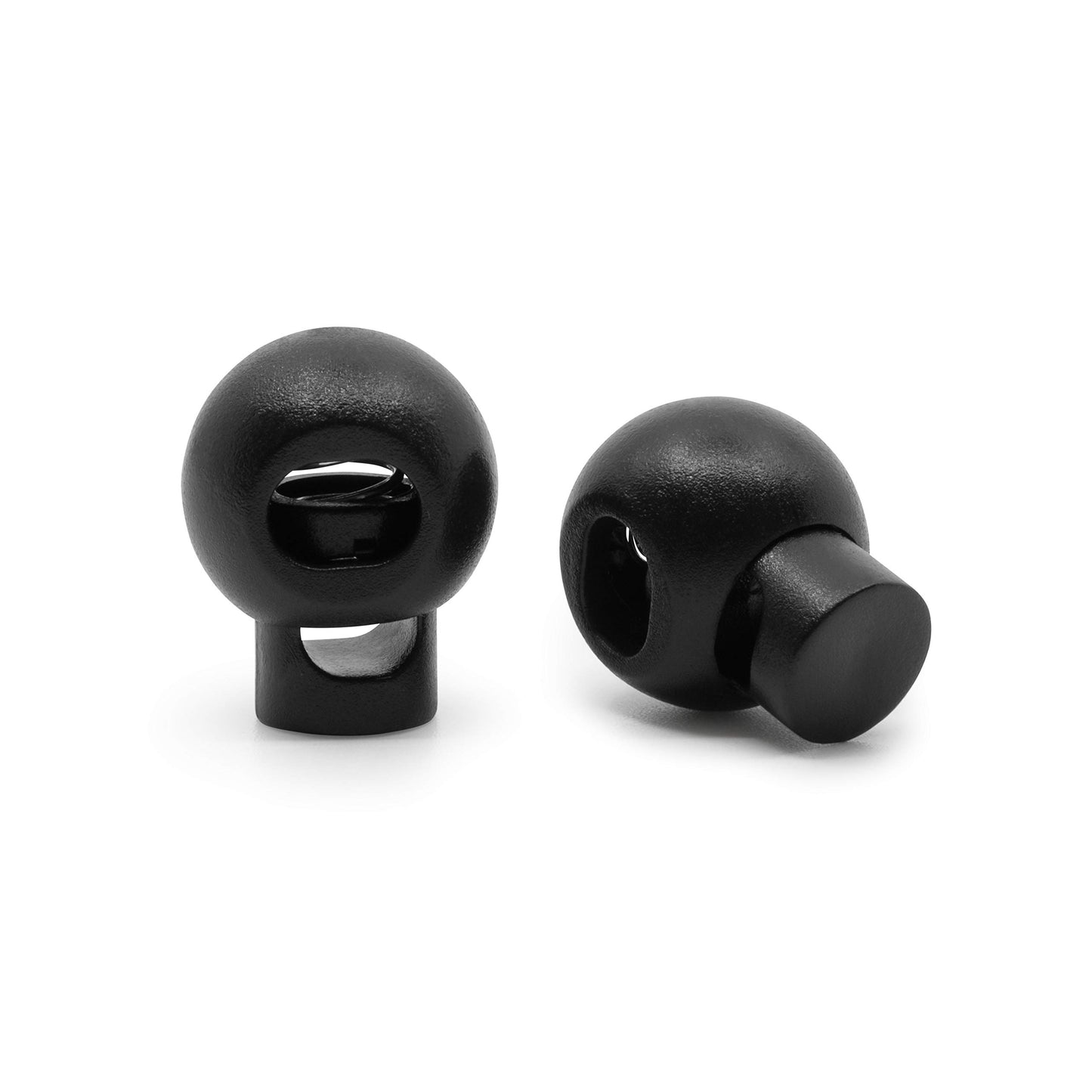 Dritz Round Cord Stops for Drawstrings on Garment and Bags, 2 Count, Black