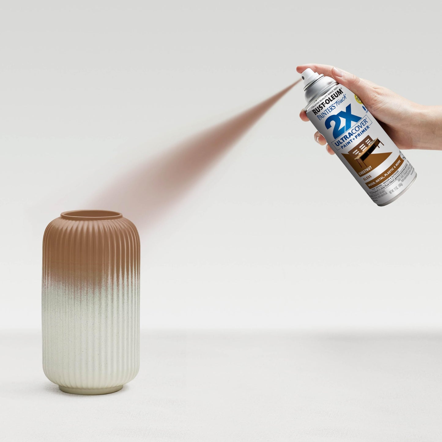 Rust-Oleum 249847 Painter's Touch 2X Ultra Cover Spray Paint, 12 oz, Gloss Chestnut