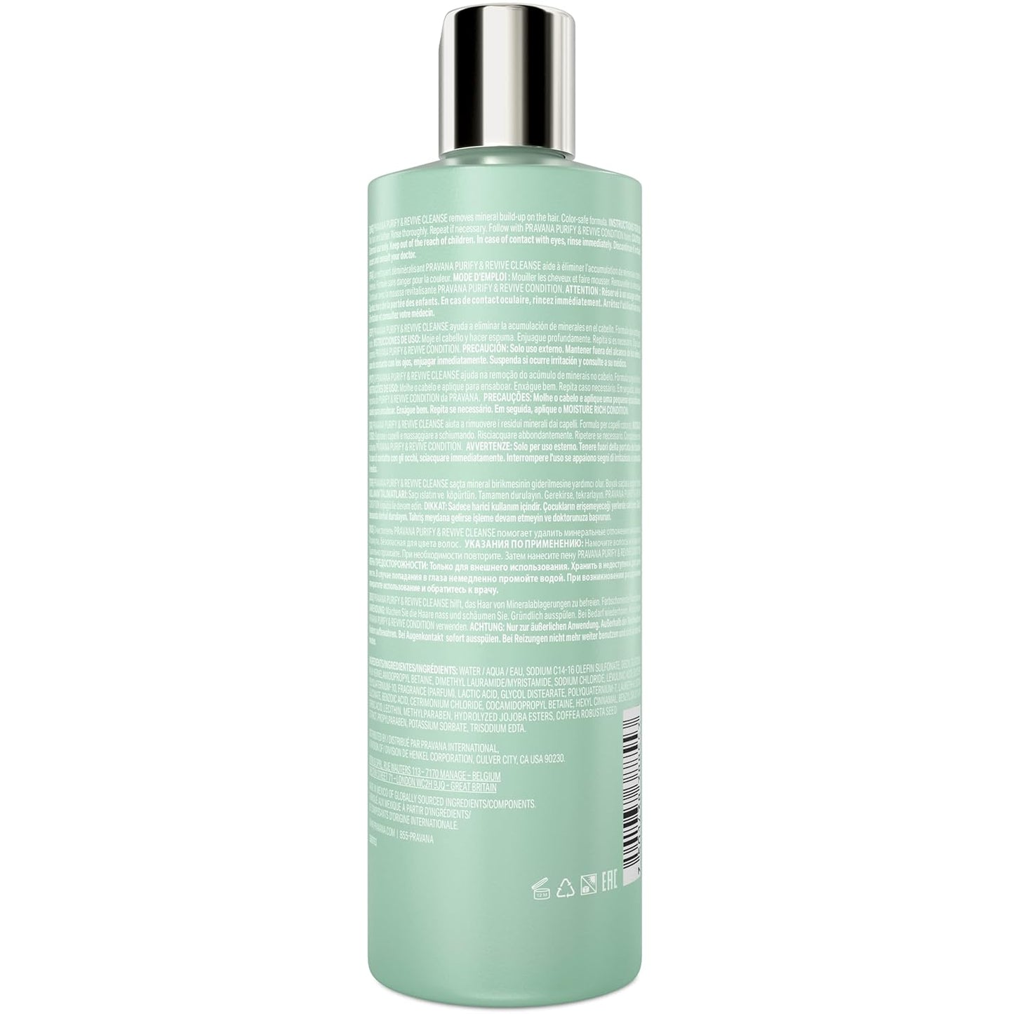 Pravana Purify & Revive Shampoo - Remove Hard Water Deposits, Hydrate & Volumize | 11 Fl Oz
