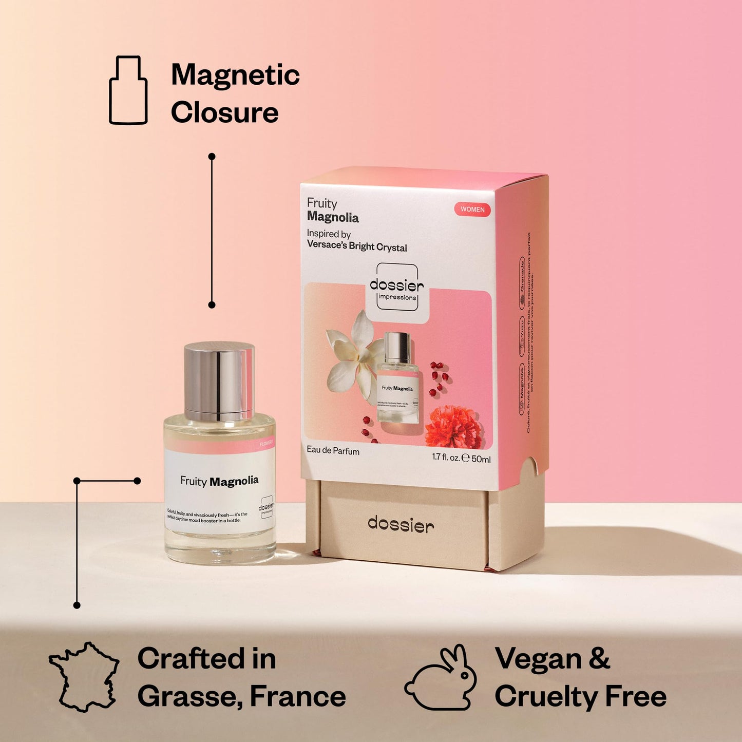 Dossier - Fruity Magnolia - Inspired by Bright Crystal - Women EDP