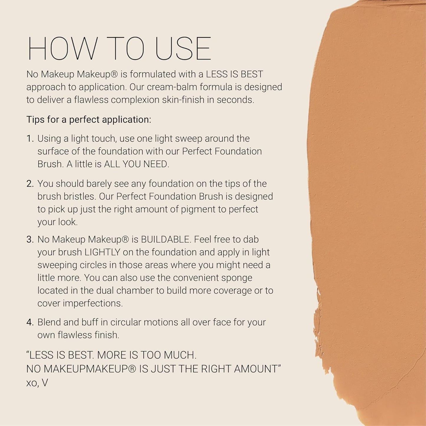 No Makeup Makeup Foundation, Weightless Cream-Balm Formula Conceals, Corrects and Camouflages with Skin-Tone Adaptive Flexshade Technology, Buildable, Long-Lasting, Cruelty-Free, Vegan, Fair