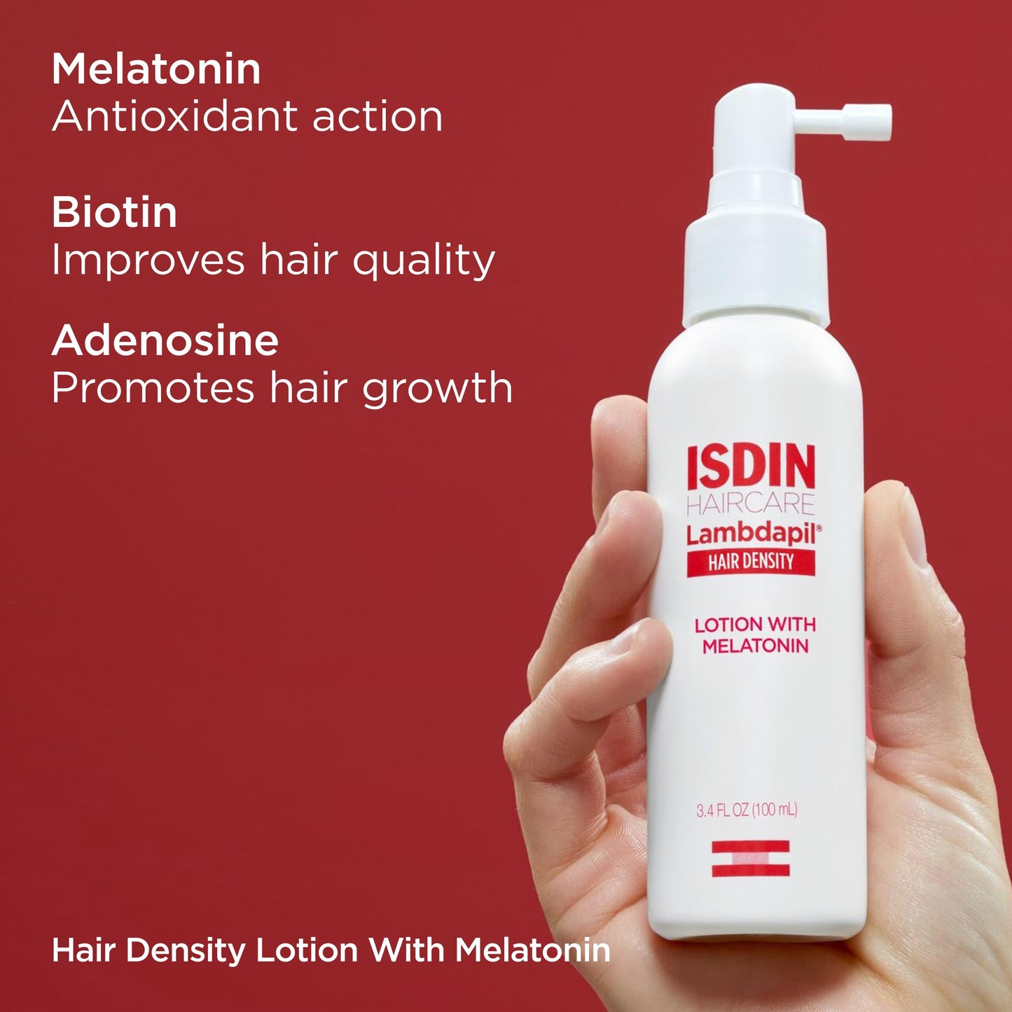 ISDIN Lambdapil Hair Loss Lotion to Strengthen Hair 4.2 Fl. Oz.