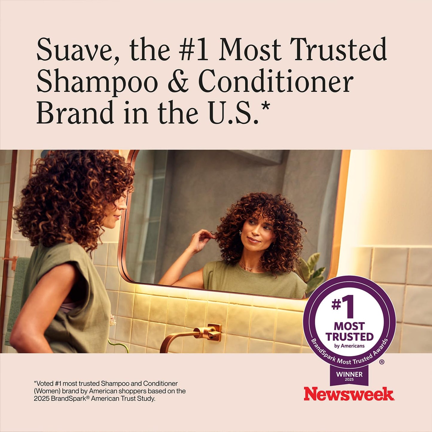 Suave Clarifying Shampoo - pH-Balanced Daily Cleanser for Oily Hair | Family-Size 4-Pack, 22.5 Oz Each