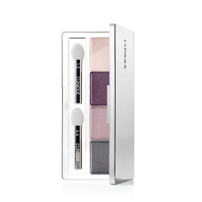 Clinique All About Shadow Eye Shadow Quad | Long Lasting, Crease + Fade Resistant + Safe For Sensitive Eyes, Going Steady, 0.05 Ounce