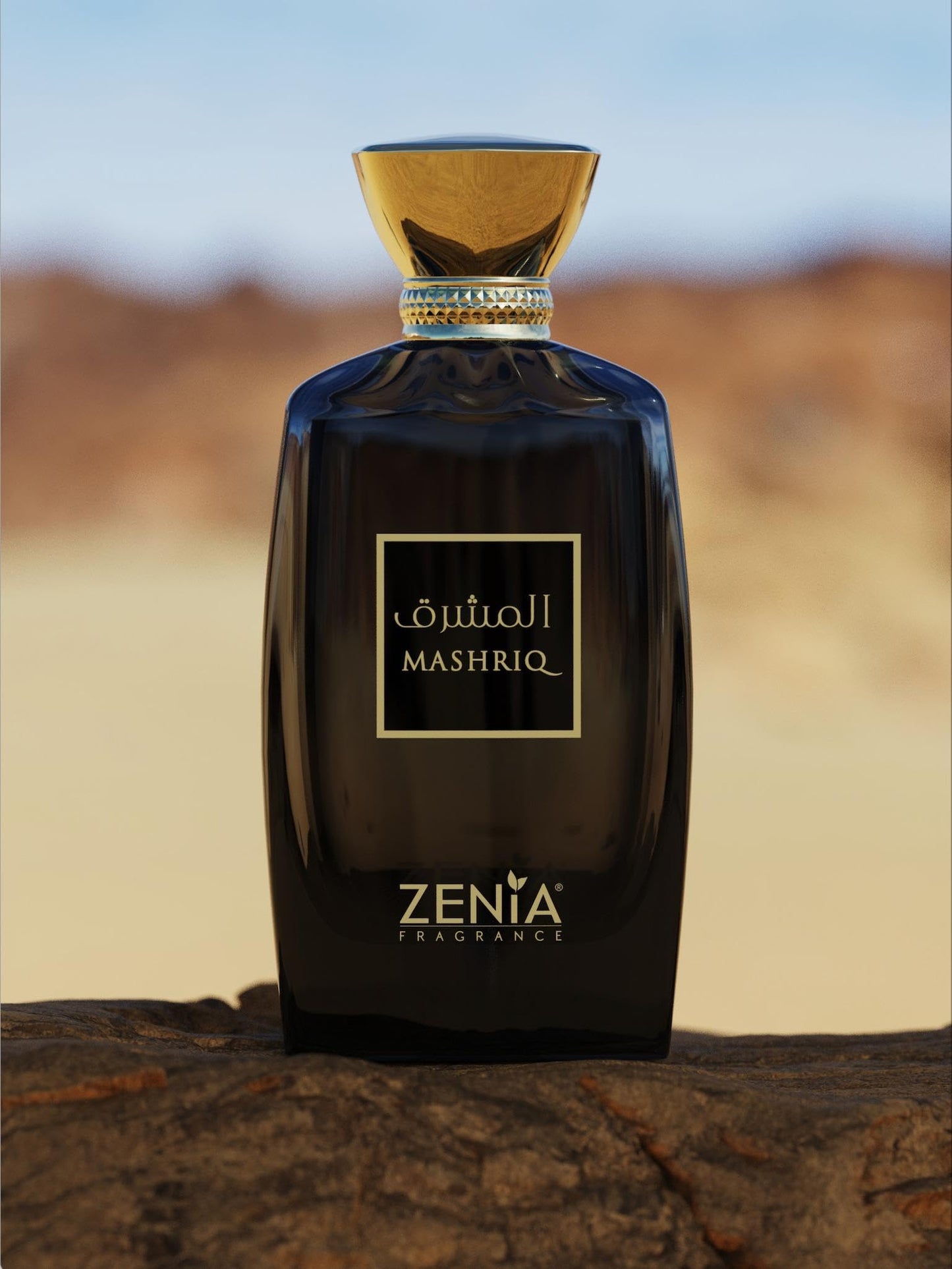 Zenia Mashriq Eau de Parfum EDP Spray for Men & Women – 3.4oz / 100ml | Long Lasting Warm Spicy Gourmand Fragrance with Cognac, Caramel, Cinnamon & Vanilla