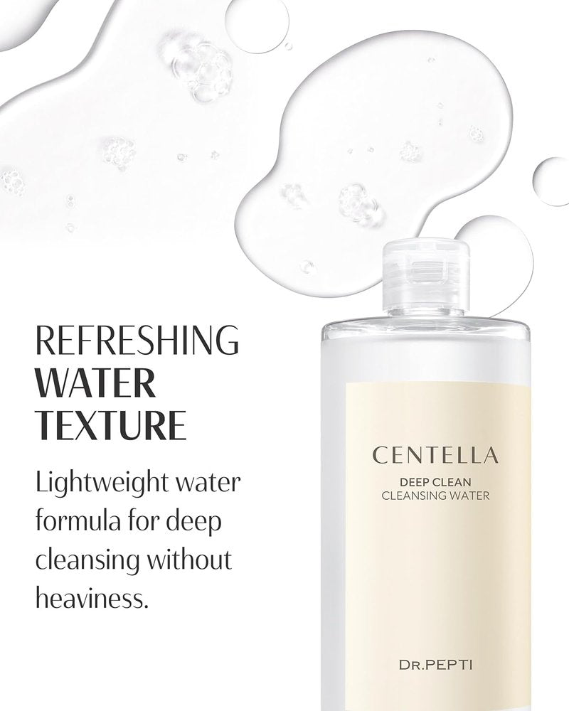 Centella Micellar Cleansing Water - Gentle Makeup Remover for Sensitive Skin | Low pH No-Rinse Formula, 13.5 fl oz