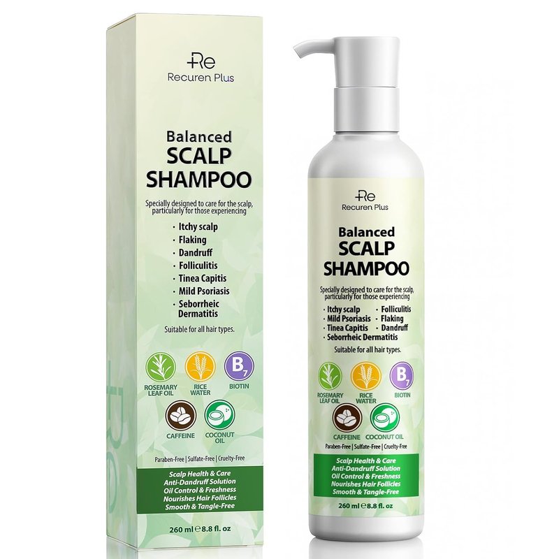Antifungal Shampoo for Folliculitis & Seborrheic Dermatitis - Scalp Psoriasis Relief with Salicylic Acid & Coconut Oil | 8.8 fl. oz