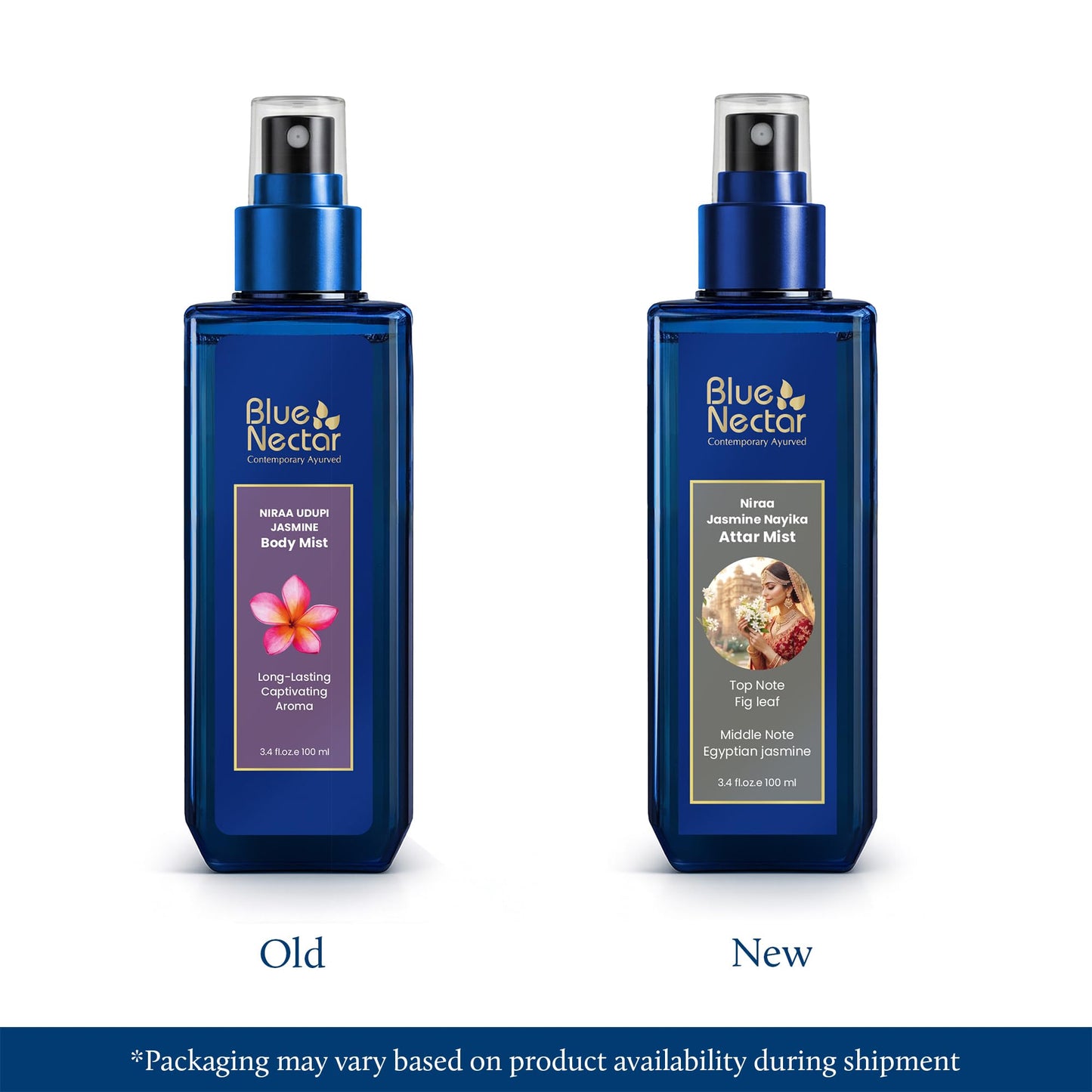 Blue Nectar Maharani Rose Attar Mist with Cumin & Sandalwood | Long-Lasting Perfume Mist for Women | Floral Essence | Travel-Friendly Body Mist Spray (3.38 Fl Oz)