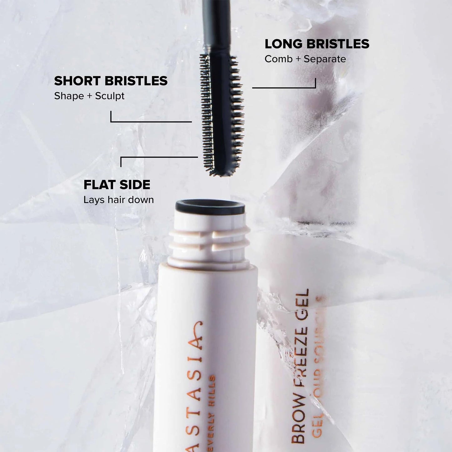 Anastasia Beverly Hills Mini Clear Brow Gel - Travel-Size Lightweight Eyebrow Setting Gel with Invisible Long-Lasting Flexible Hold