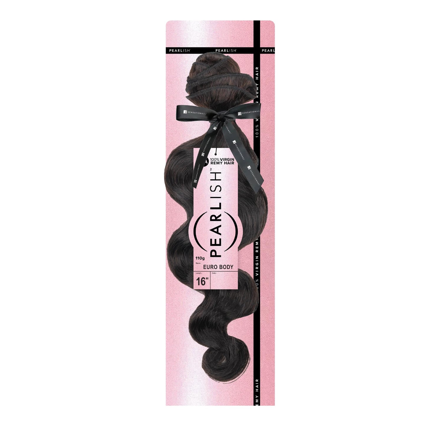 Sensationnel Pearlish bundle human hair - euro body deep pearl conditioned 15a soft remy beauty supply sew in or glue on bundles (10 Inch, NATURAL/BLACK)