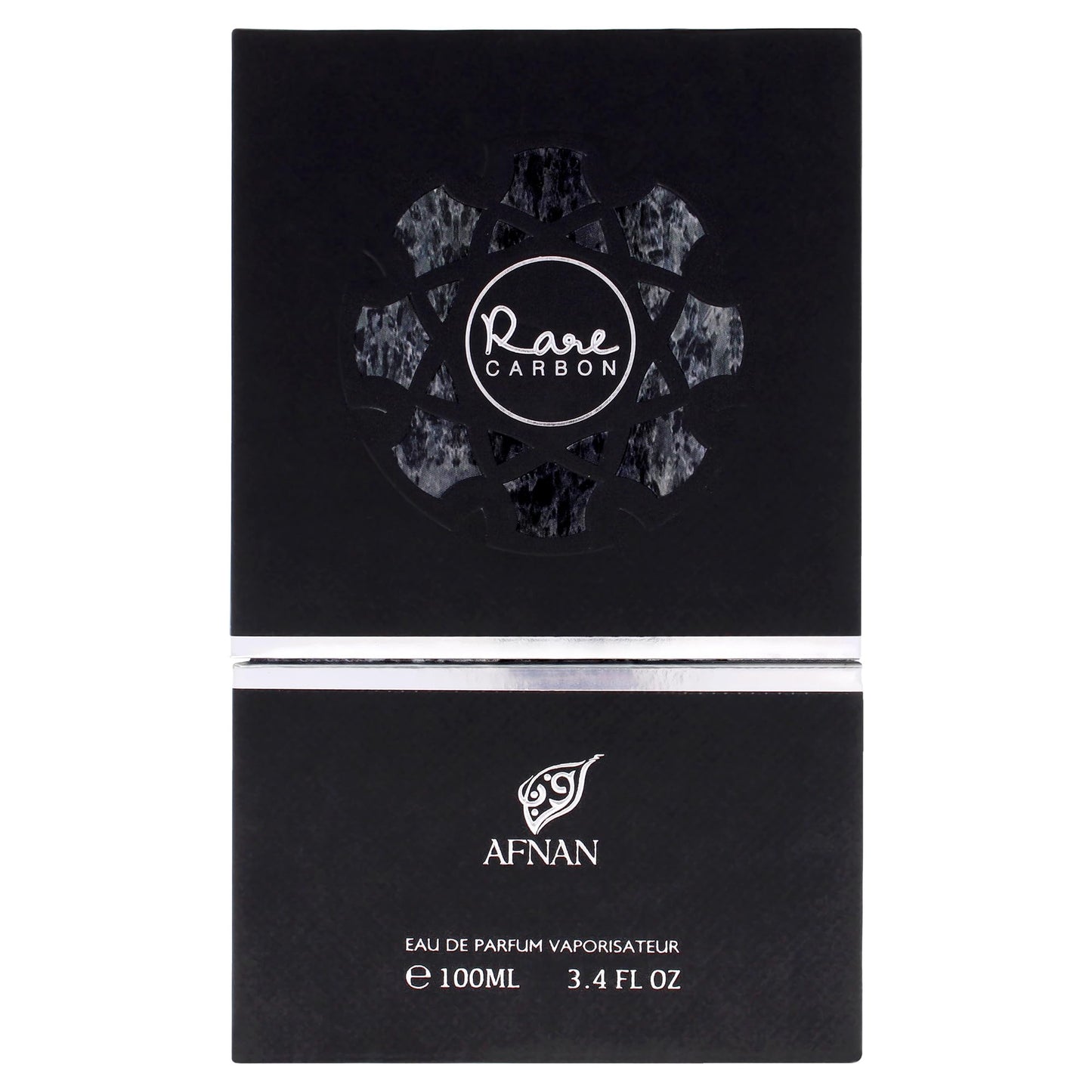 Afnan Rare Carbon Eau De Parfum Spray for Men, 3.4 Fl. Oz