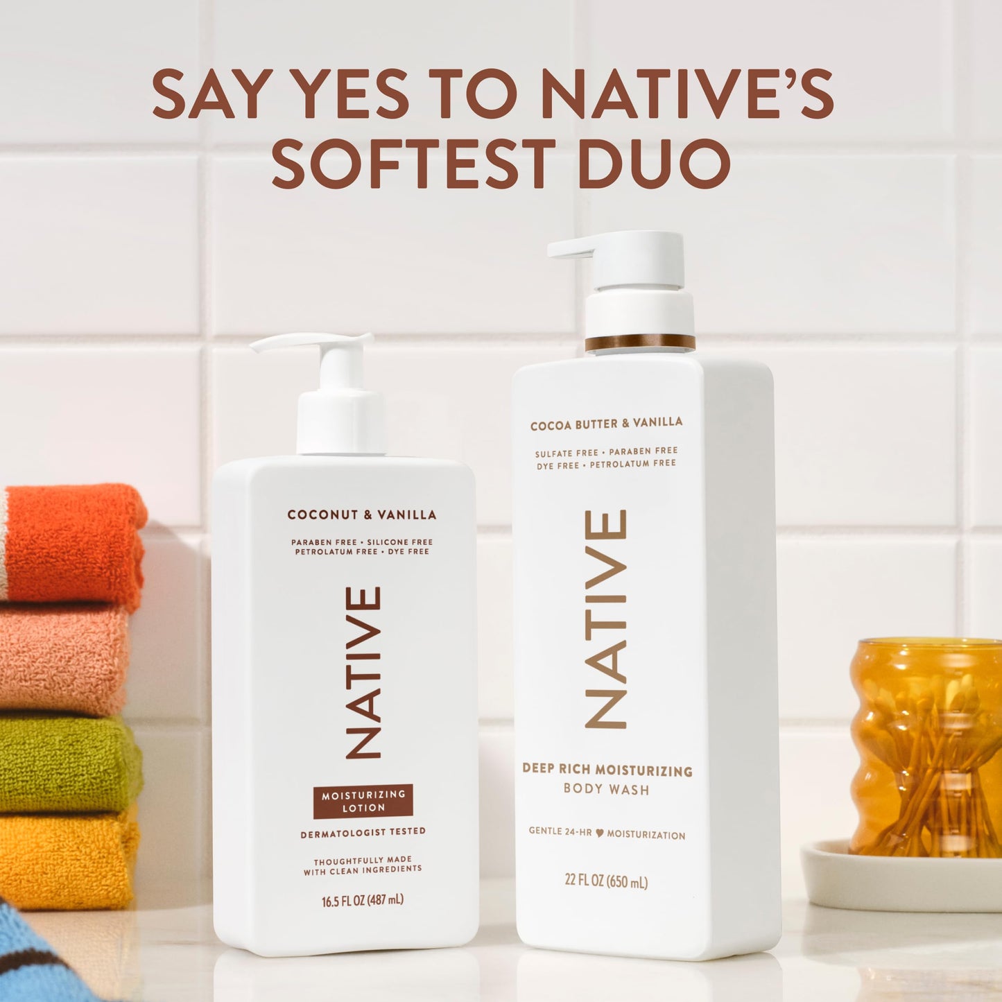 Native Body Lotion with Naturally Derived Ingredients - Candy Cane - Silicone, Paraben, & Dye Free Leaving Skin Soft and Hydrating | Holiday Seasonal Scent Bundle, 16.5 oz - 2 Pk