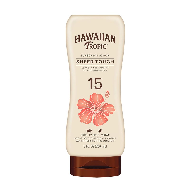 Hawaiian Tropic Tanning Sunscreen Lotions - SPF 4 & SPF 15 | 8oz Twin Pack for Radiant Skin