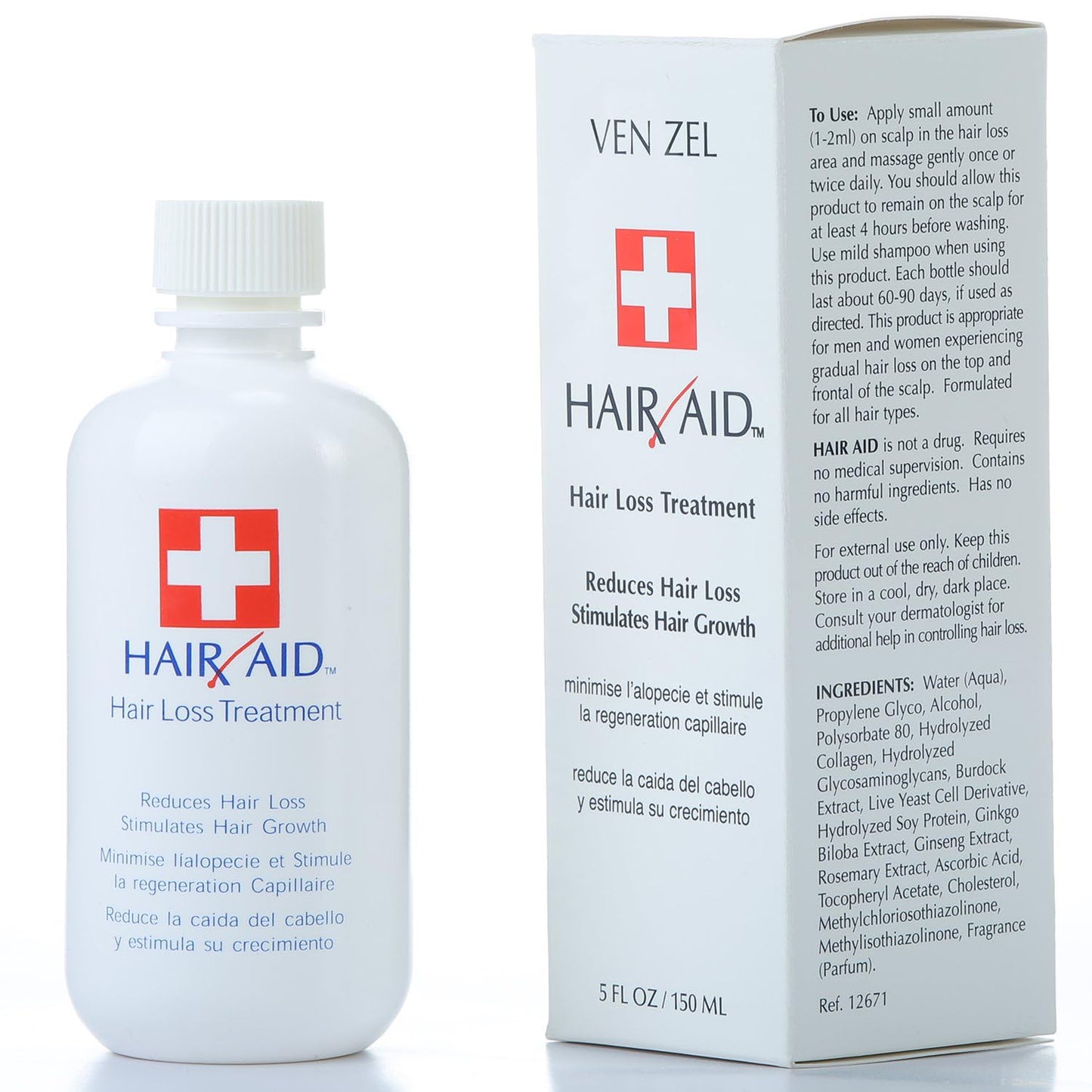 Hair Loss Treatment - Stimulate Hair Growth with Vitamin C & E | Ginseng & Rosemary Extracts | 150 ml