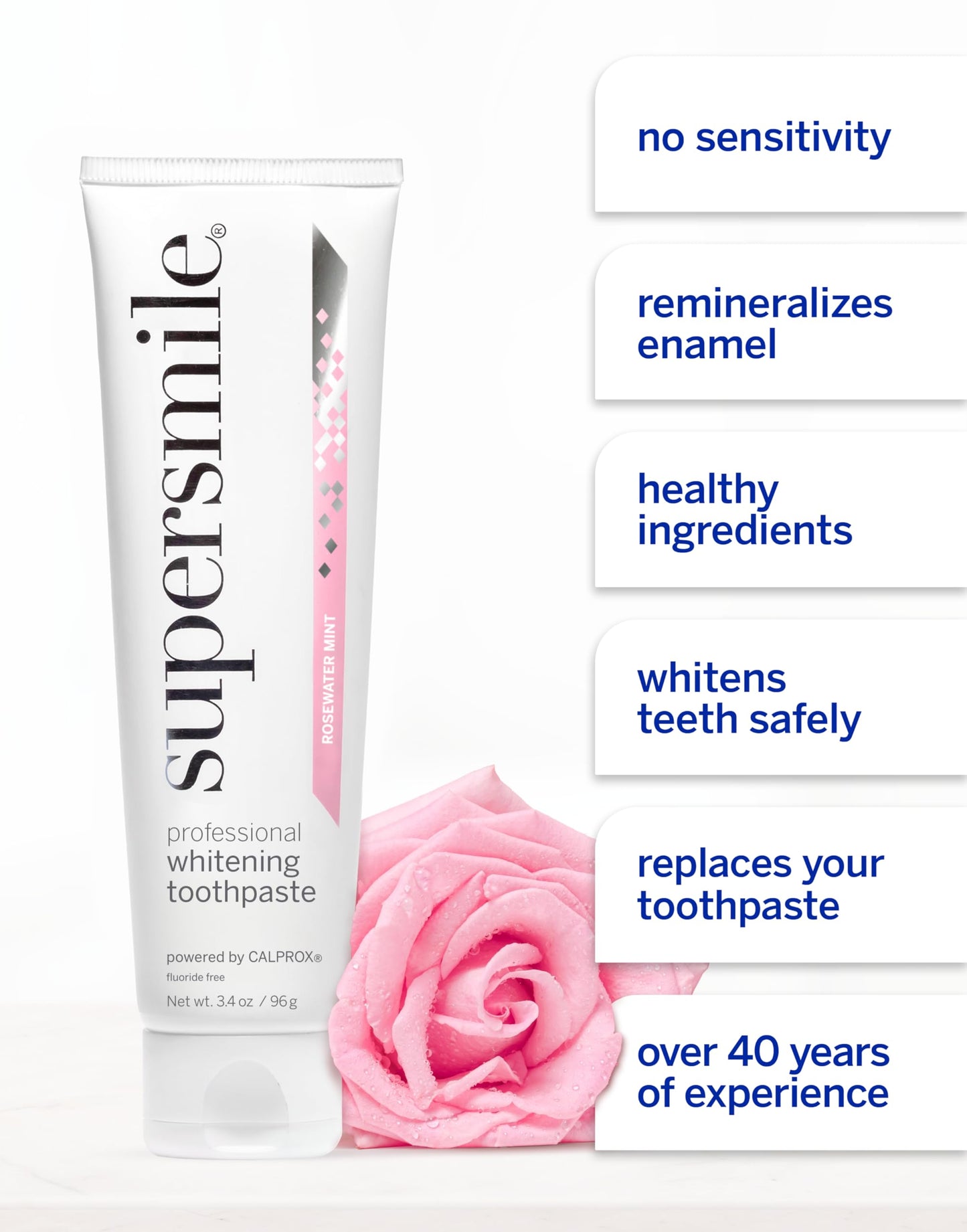 Rosewater Mint Fluoride Free Whitening Toothpaste