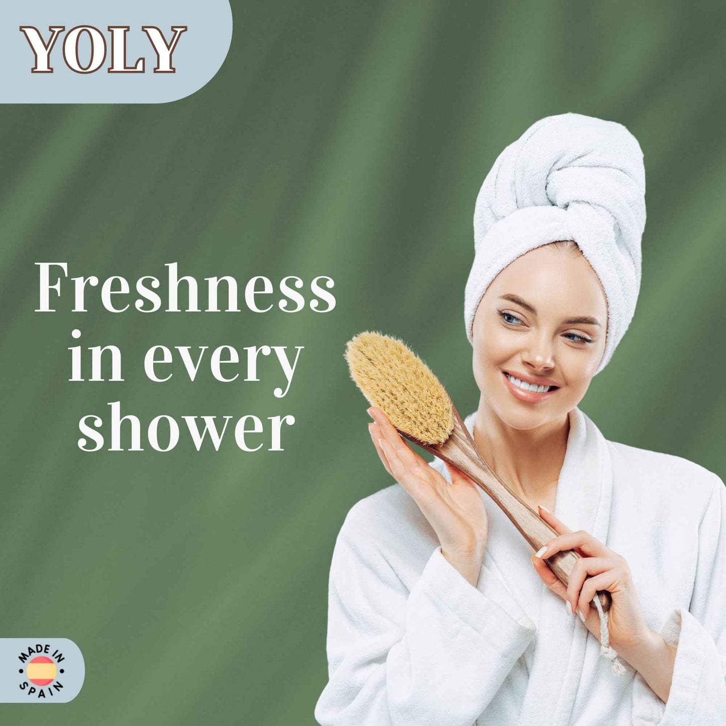 YOLY Coconut Bar Soap (90 g, Pack of 16) - 95% Natural, Vegan-Friendly Moisturizing Soap for Silky Smooth Skin