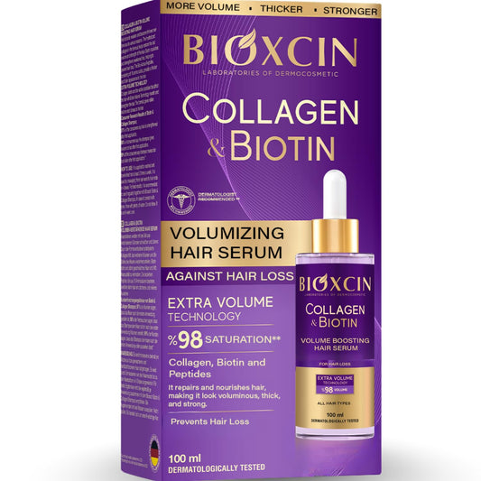Bioxcin Collagen Biotin Volumizing Hair Serum Thickening Strengthening Formula 100 ml