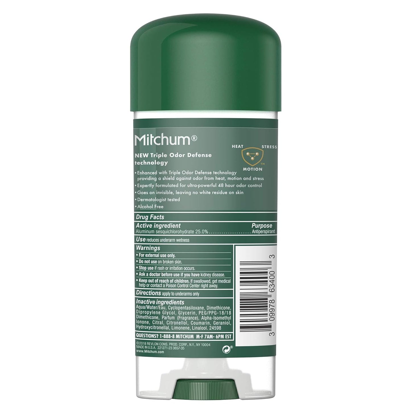 Mitchum Anti-Perspirant & Deodorant Clear Gel - Mountain Air | 3.4 Oz (Pack of 6)