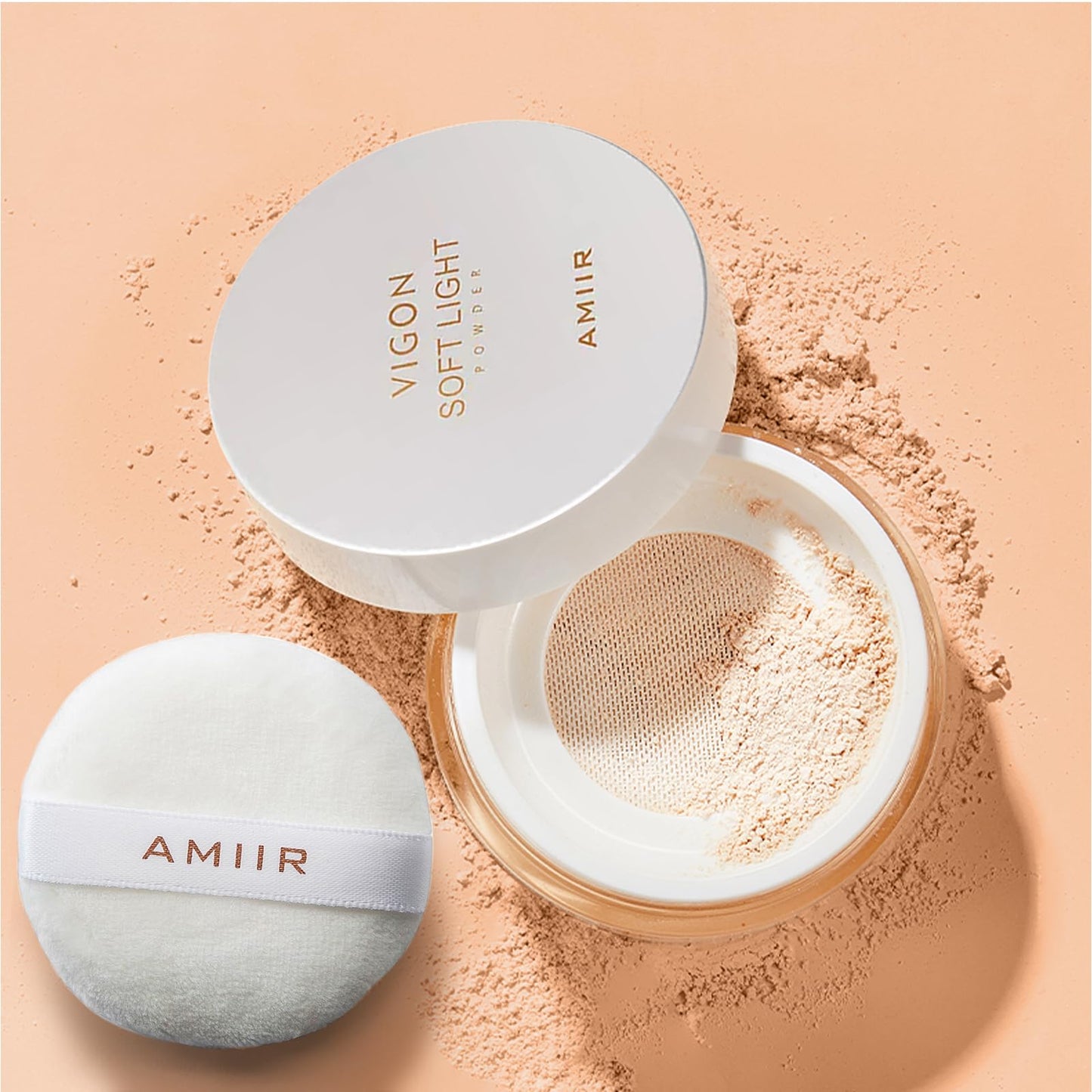 AMIIR Loose Setting Powder Makeup for Face - Talc-Free, Mattifying, Translucent Finish, Oil Control, Crease-Resistant, Perfect for Makeup Setting & Smoothing Pores on Oily Skin (#02 True Nude)