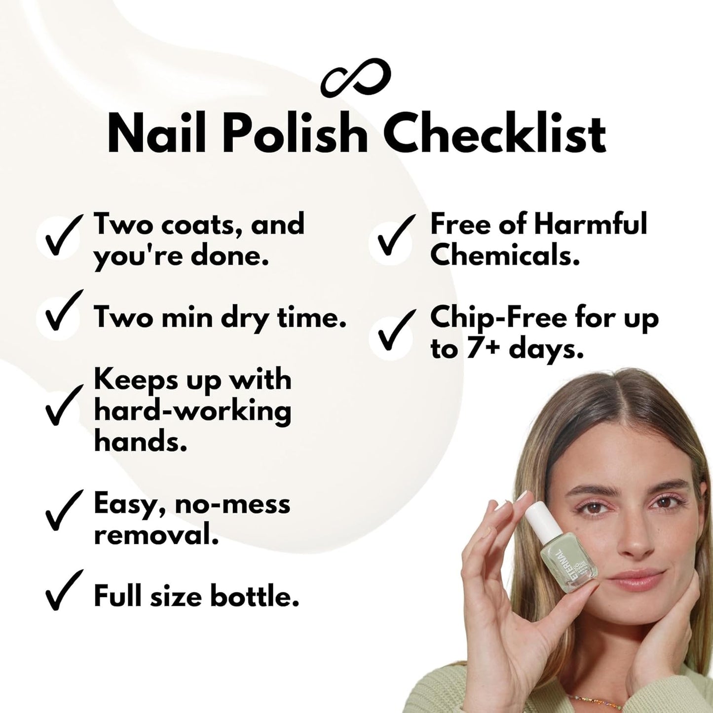 Eternal Nail Polish Set - Long Lasting Quick Dry Nail Polish Kit for DIY Manicure & Pedicure | 13.5mL, Set of 5