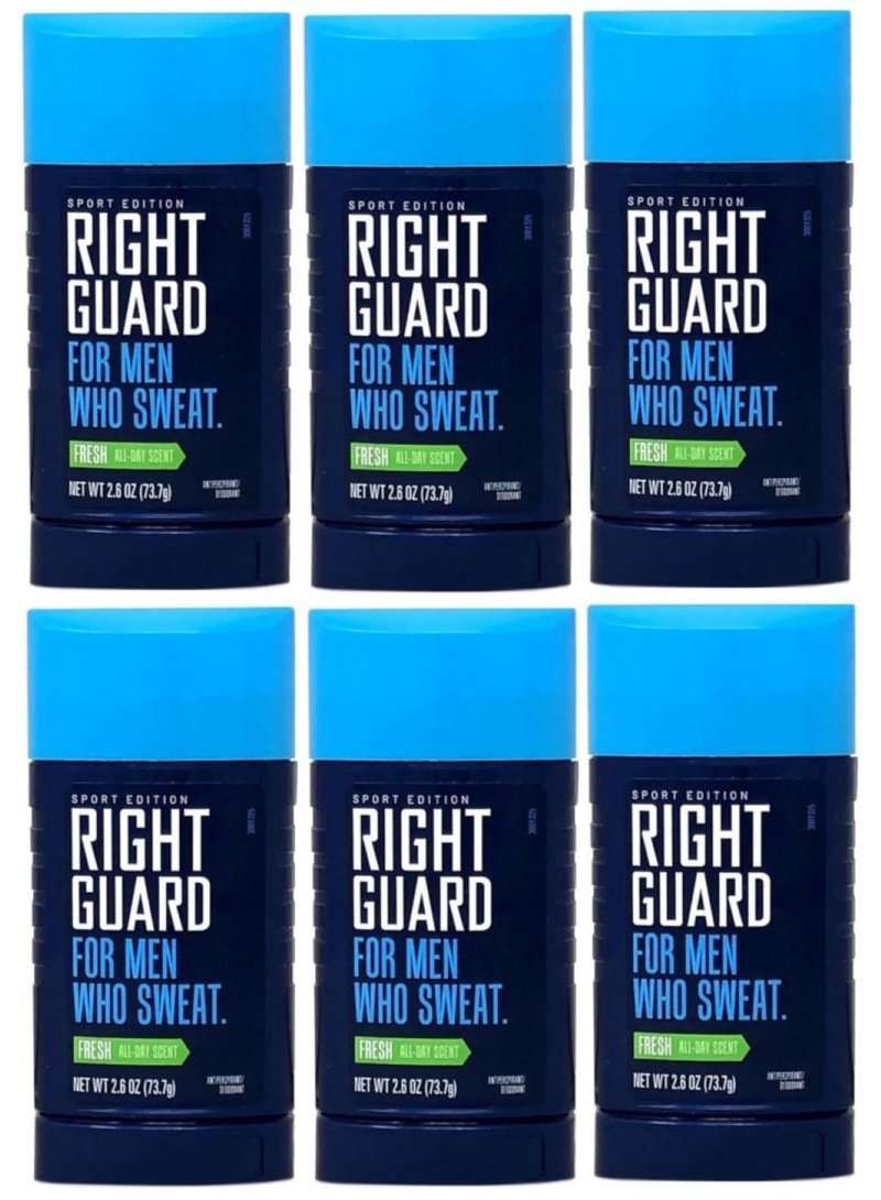 Right Guard Sport Antiperspirant, Fresh 2.6 oz (Pack Of 6)
