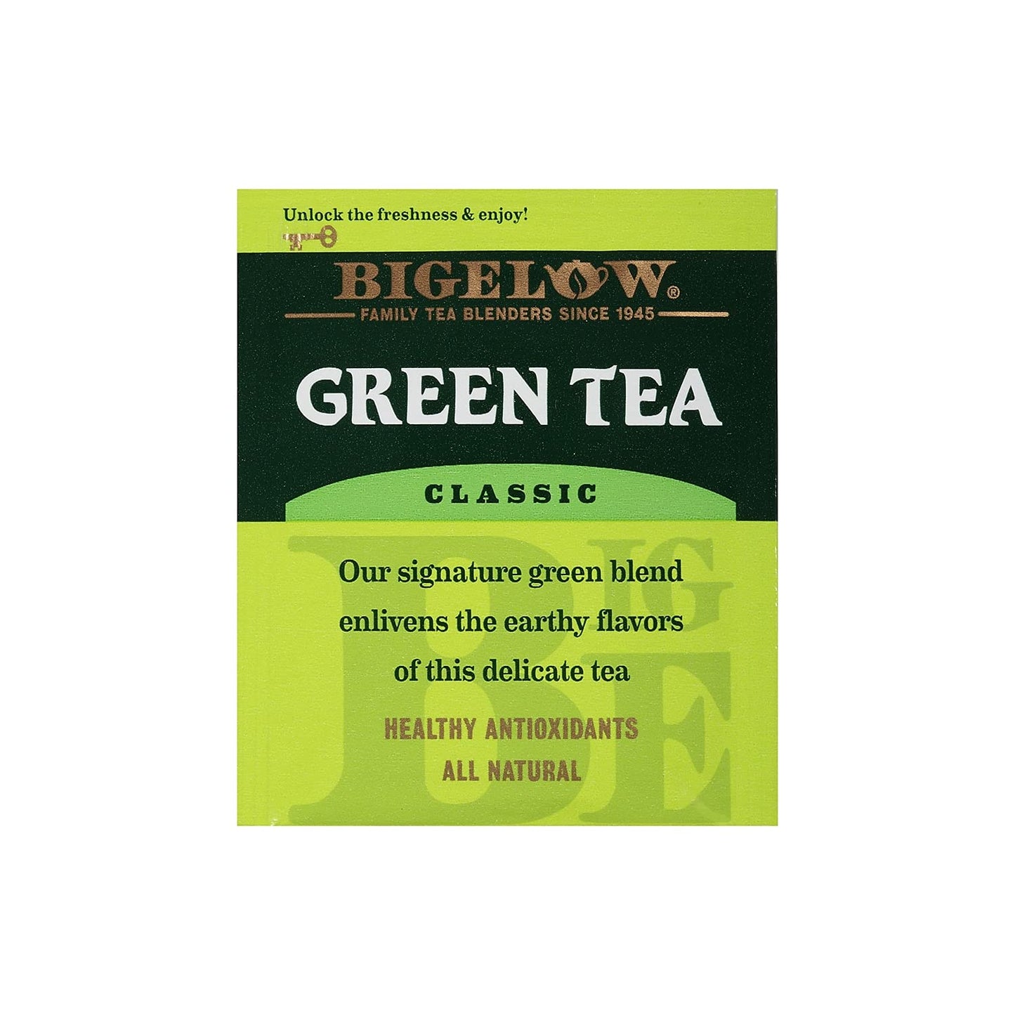 Bigelow Green Tea Bags, Box Of 28 Bags