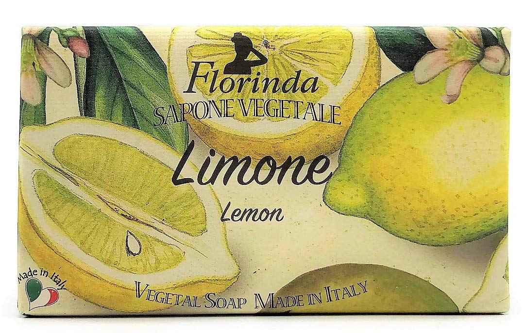 La Dispensa Florinda Vegetable Soap Made In Italy 10.56 ounces (Lemon)