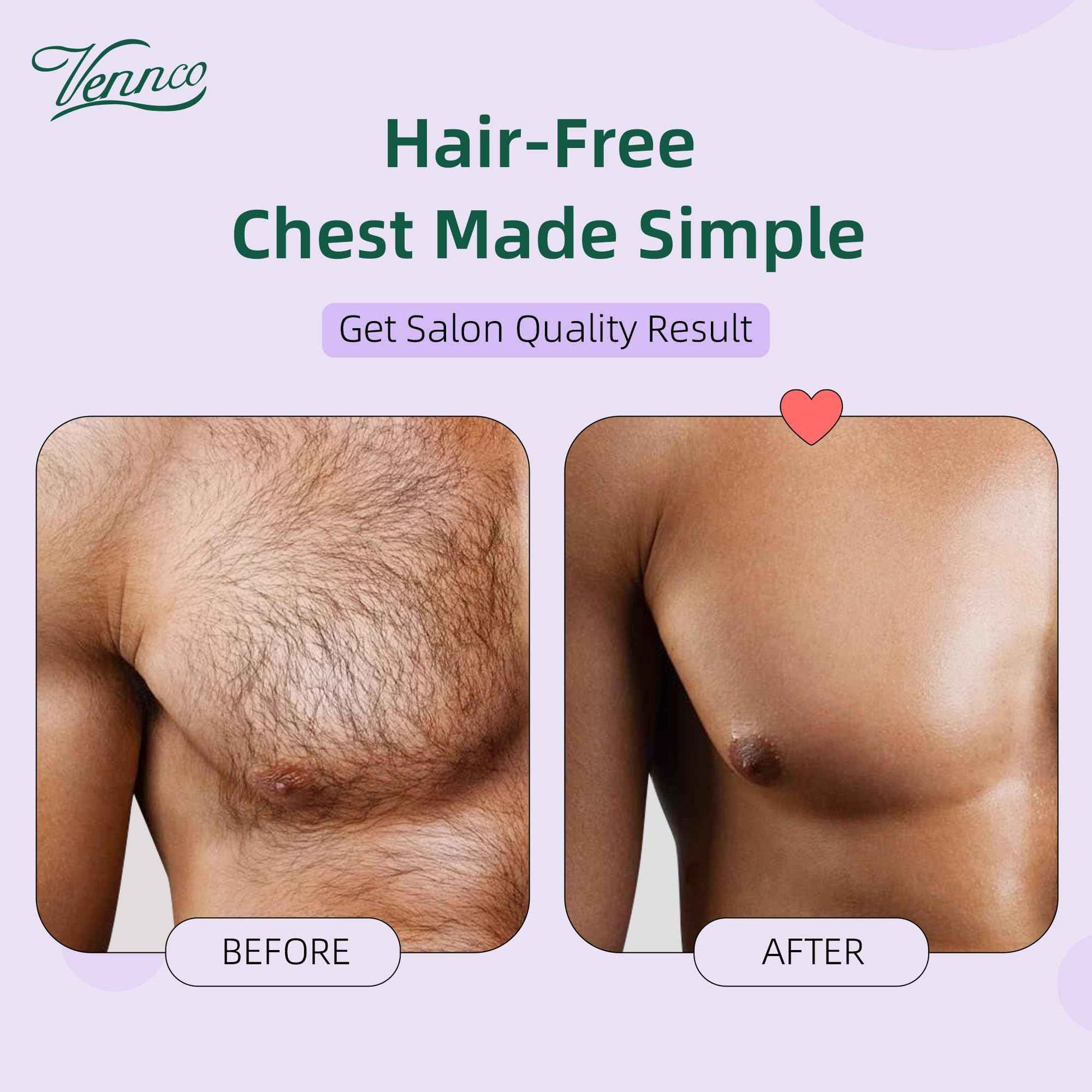 VENNCO Hard Wax Beads, 1lb Wax Beans with Lavender Essence, Gentle on All Skin Types, Suitable for Legs, Back, Chest, and Bikini, Waxing Beads Refill for Easy Hair Removal at Home