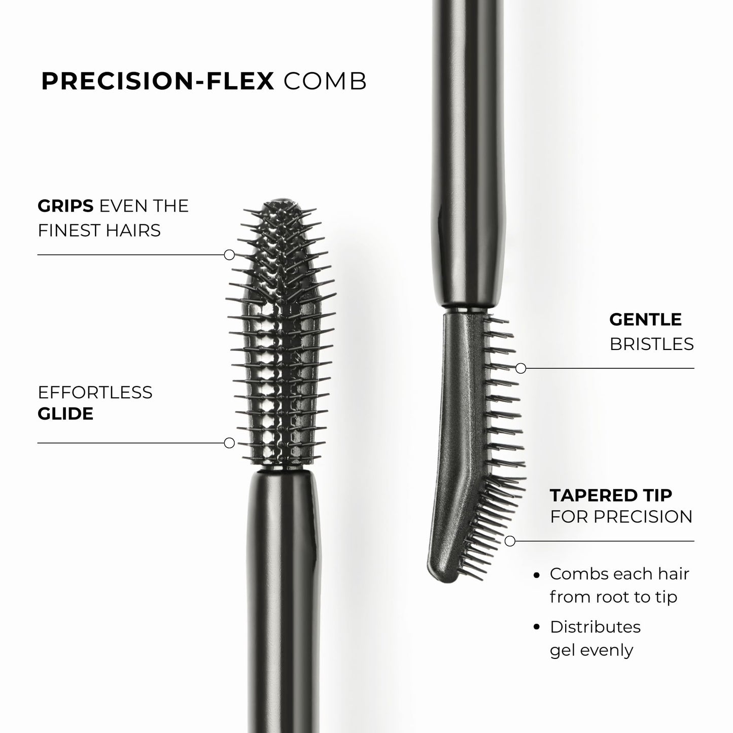 Wunderbrow Frame & Set Brow Gel, Clear Eyebrow Gel for Long-Lasting Flexible Hold, Flake-Free & Zero Residue