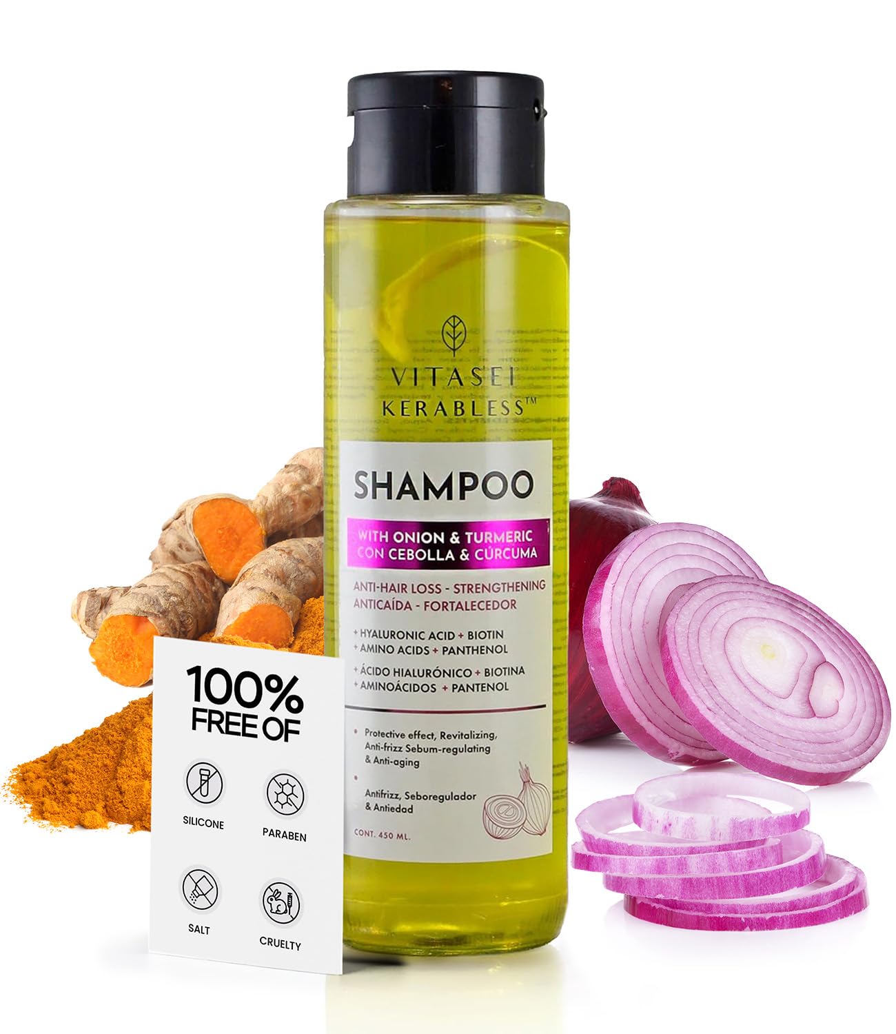 VITASEI Shampoo Kerabless With Onion And Tumeric