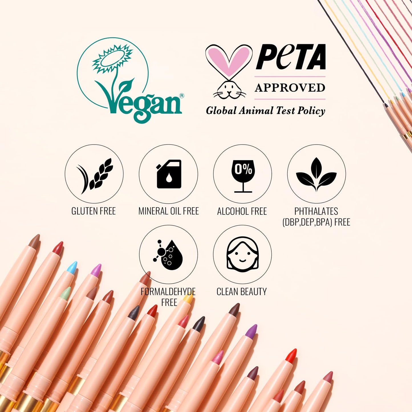 Oulac Moss Green Eyeliner Pencil, Waterproof Retractable Eye Liner Pen, Long Lasting Smudge Resistant, Vegan & Cruelty-Free, 16 Kelp Forest