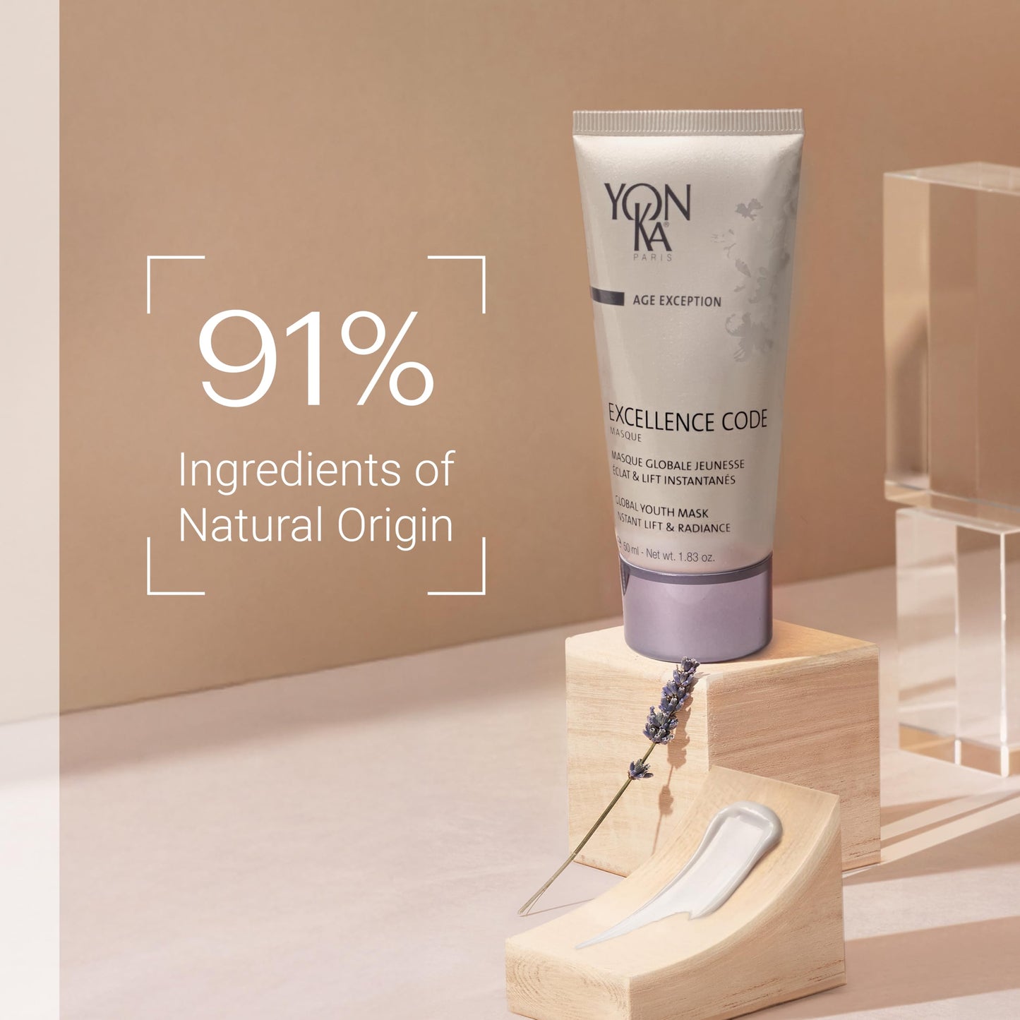 Yonka Excellence Code Masque | Anti-Aging Face Mask and Overnight Sleep Treatment with Hyaluronic Acid | Lift and Firm Skin | Paraben-Free | 1.83 oz