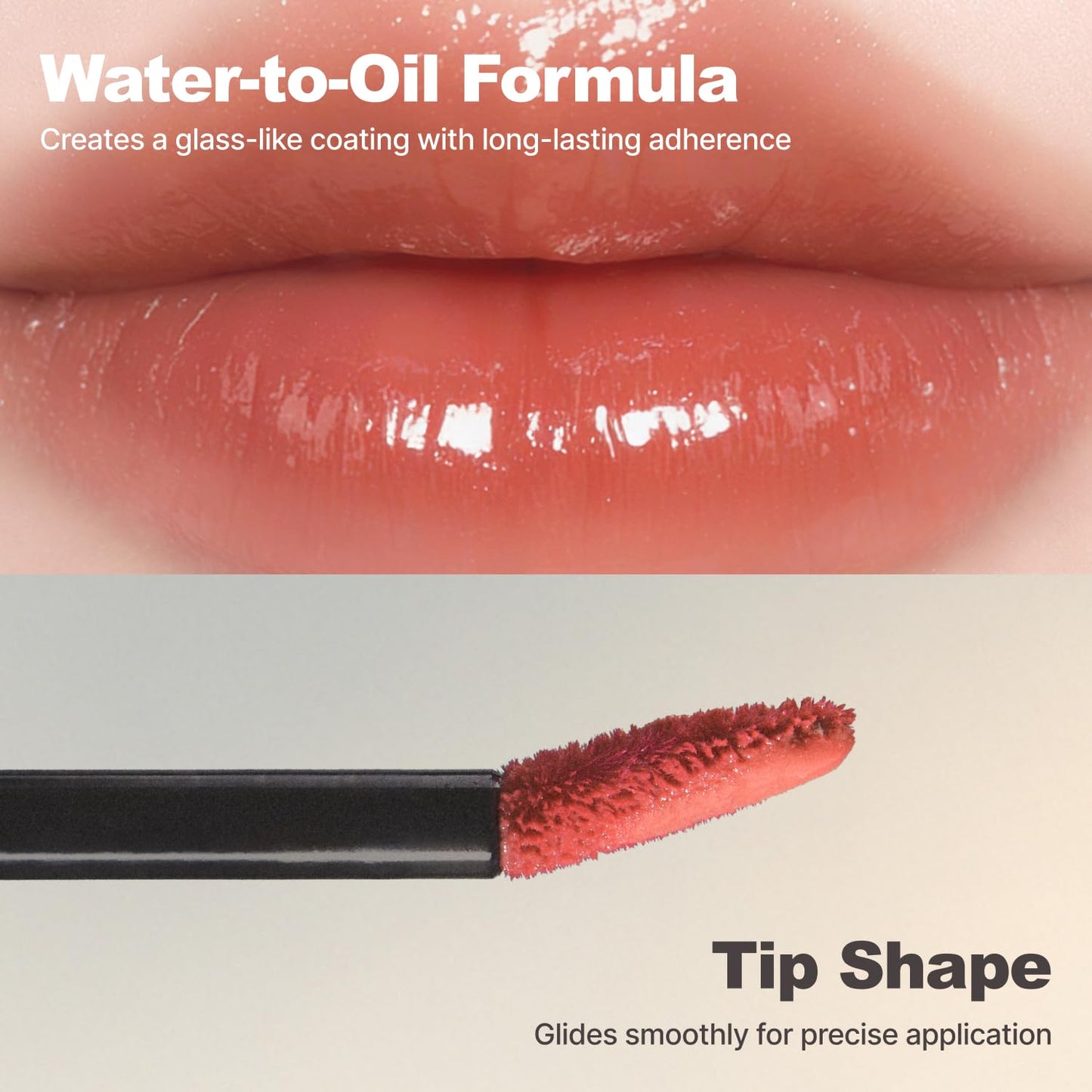 DINTO Blur-Glowy Lip Tint (217 Pax Romana) – Dewy Finish Glowy Korean Lip Tint, Long Lasting All Day Stain, Warm Soft Nude, Vegan & Cruelty-Free, 0.11 fl oz
